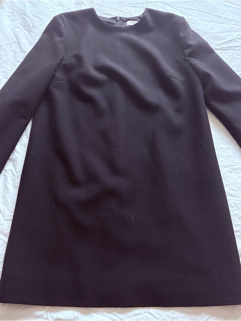 Aritzia Babaton Black Long Sleeve Mini Dress